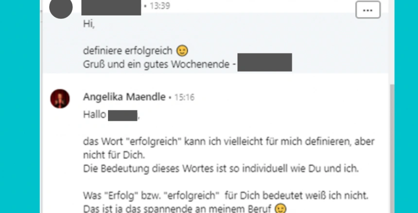Definiere Erfolg